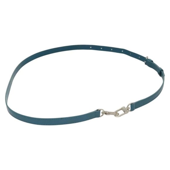 LOUIS VUITTON Epi Adjustable Shoulder Strap 36.2""-43.7"" Cyan LV Auth - Picture 1 of 12